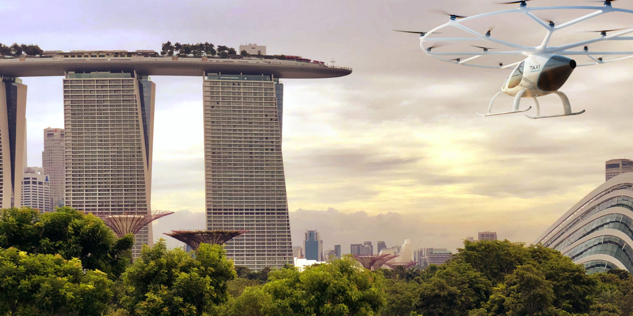 Taxi aérien : Volocopter annonce de nouveaux tests à Singapour