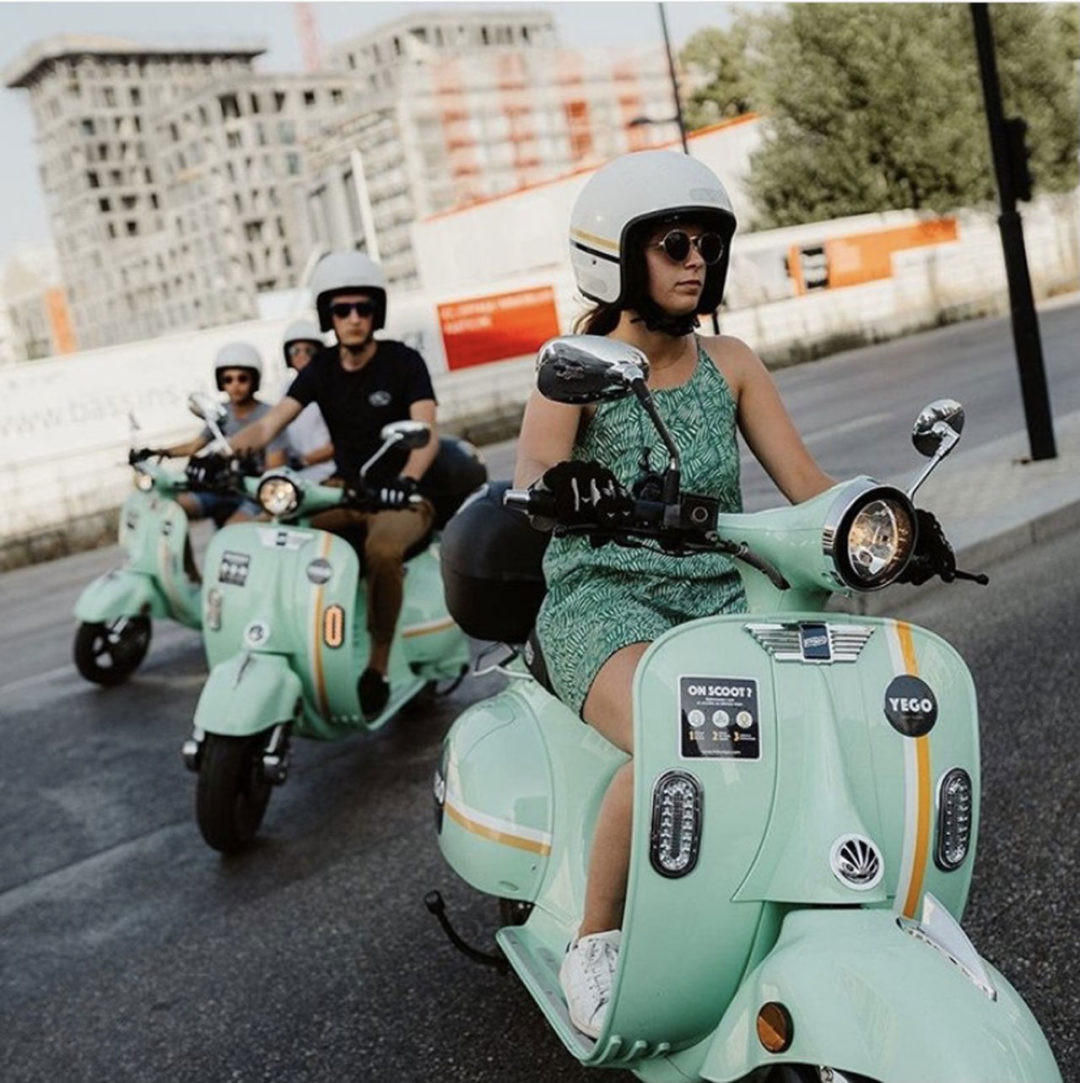 Yego / Pink Nouveau scooter électrique en libre service à Paris