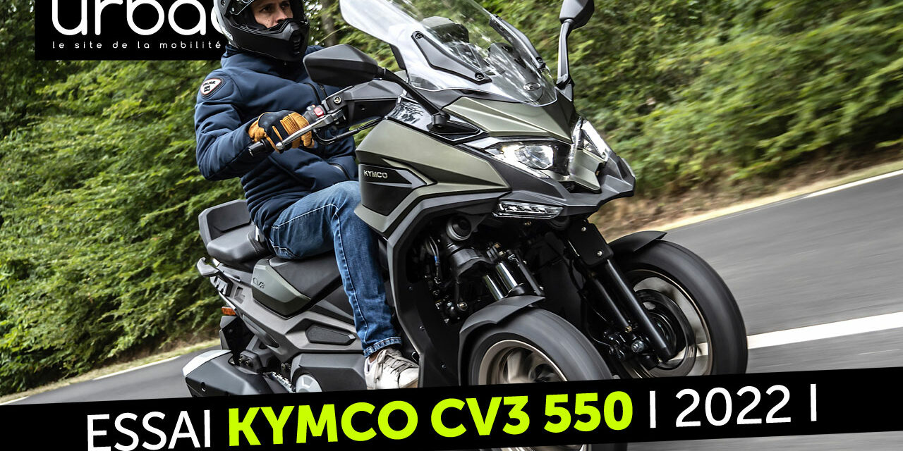 Essai Kymco CV3 550 : Le plus puissant des scooters trois-roues
