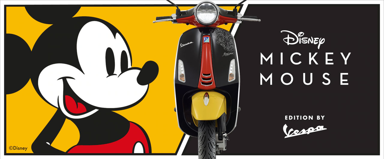 Vespa Mickey Mouse : Une édition limitée pour les 100 ans de Disney