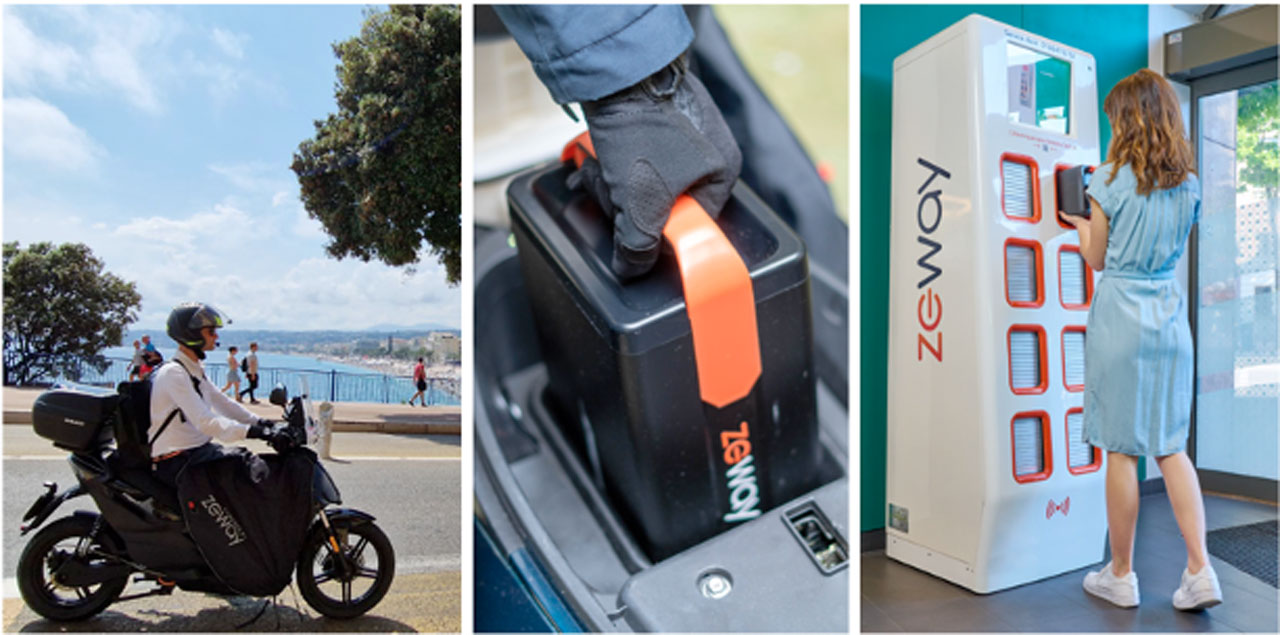 Zeway : la solution de scooters électriques rechargeables en 50 secondes arrive à Nice