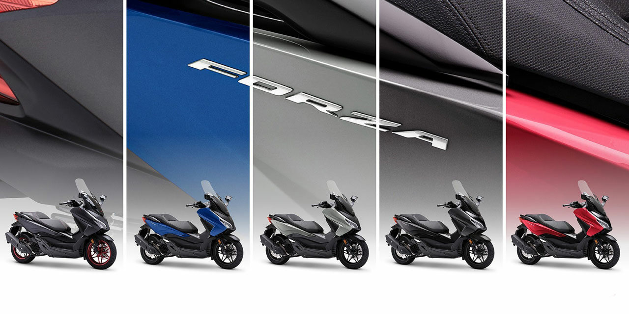 Honda Forza 125 et 350 : Nouvelles couleurs pour 2024