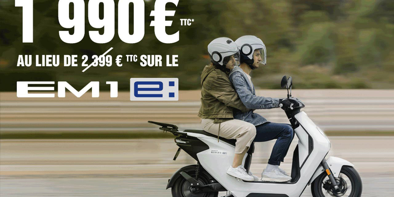 Scooter électrique Honda EM1e: disponible à la vente