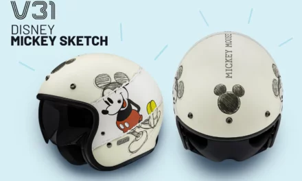 Casque jet V31 Mickey Sketch : HJC affiche Disney