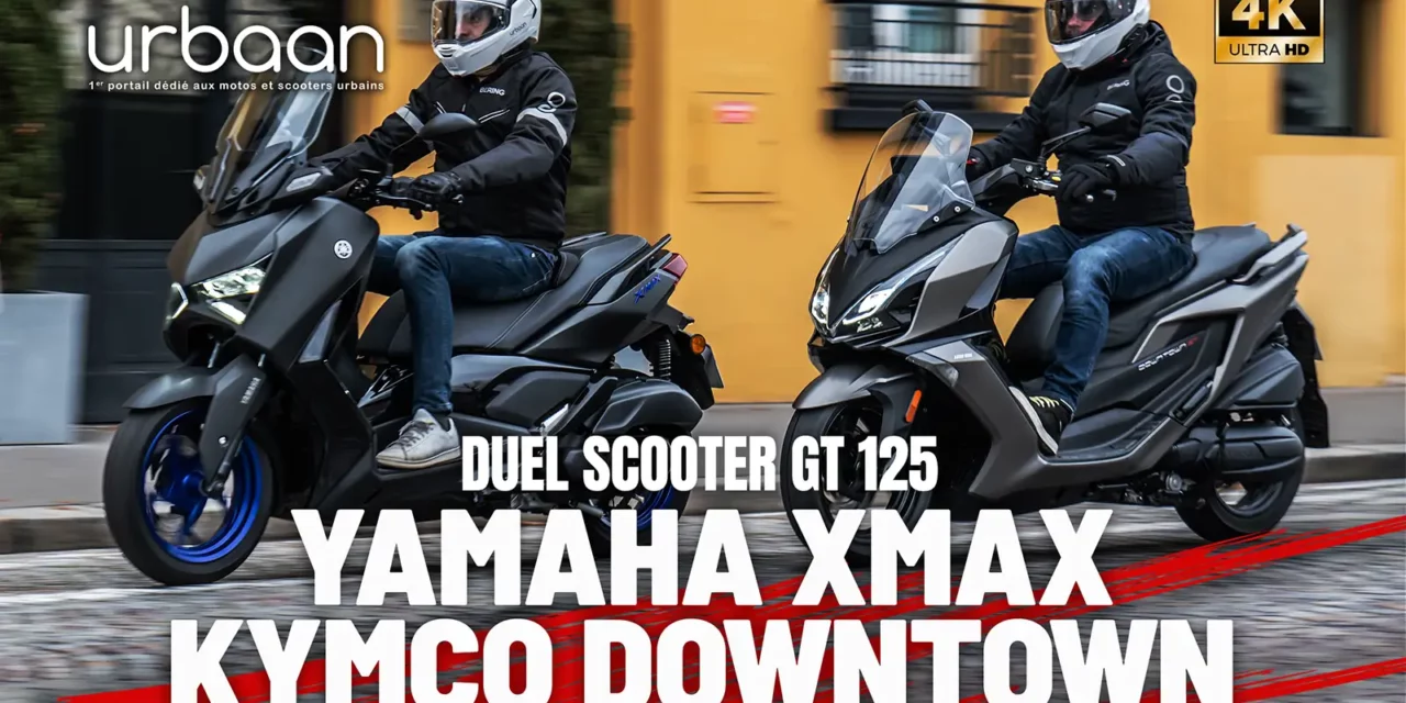 Yamaha XMax 125 contre Kymco Downtown 125 : deux styles et une même philosophie