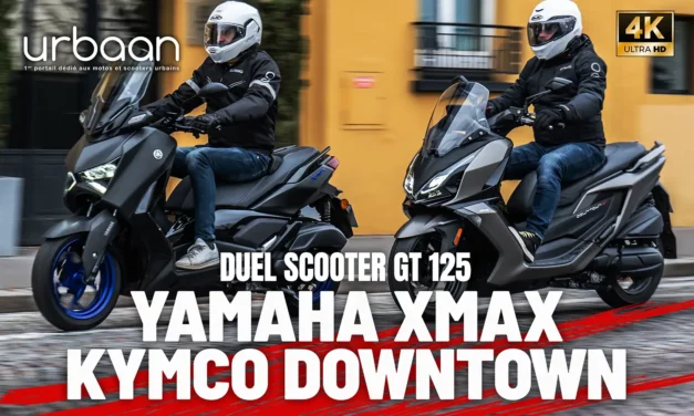 Yamaha XMax 125 contre Kymco Downtown 125 : deux styles et une même philosophie