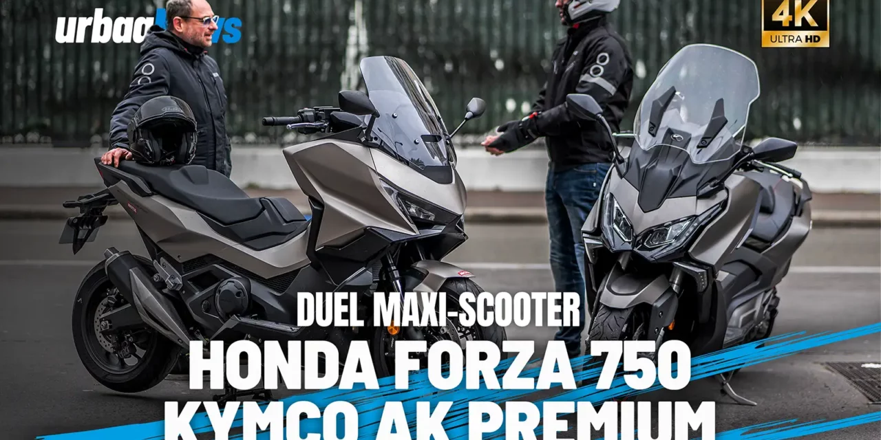 Duel Honda Forza 750 vs Kymco AK Premium : Deux maxiscooters au style bien différent