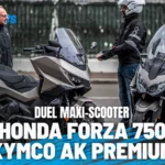 Duel Honda Forza 750 vs Kymco AK Premium : Deux maxiscooters au style bien différent